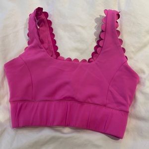 IVL hot pink scallop bra